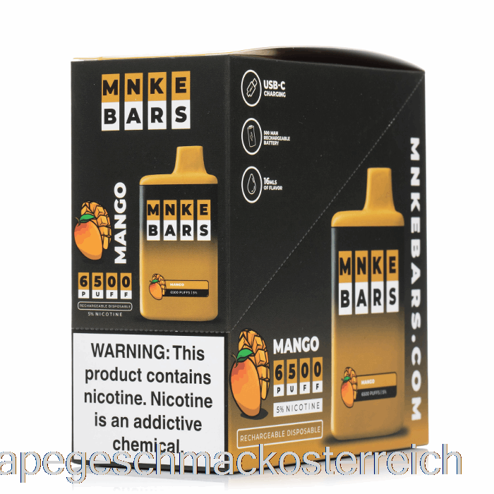 Mnke Bars 6500 Einweg (5er-Pack) Vape-Geschmack